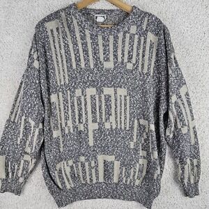 Vintage 90s Unionbay Street wear Knit Sweater Mens XL Baggy Skate Grunge‎